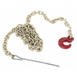 Chaîne-élingue 6mm x 2.1mm (1/4'' x 7') avec crochet en ''C