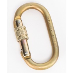 Steel Locking Carabiner - MBS: 25 kN  PCA-1276